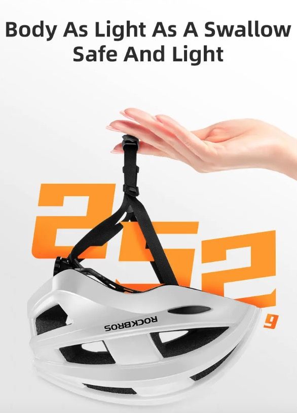 ROCKBROS Fietshelm met LED-achterlicht Ultralicht en Waterafstotend MTB en Racefietshelm Fietsveiligheid