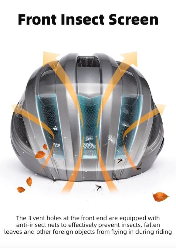 ROCKBROS Fietshelm met LED-achterlicht Ultralicht en Waterafstotend MTB en Racefietshelm Fietsveiligheid