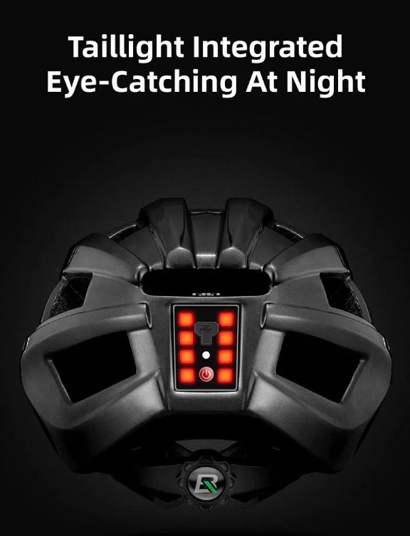 ROCKBROS Fietshelm met LED-achterlicht Ultralicht en Waterafstotend MTB en Racefietshelm Fietsveiligheid