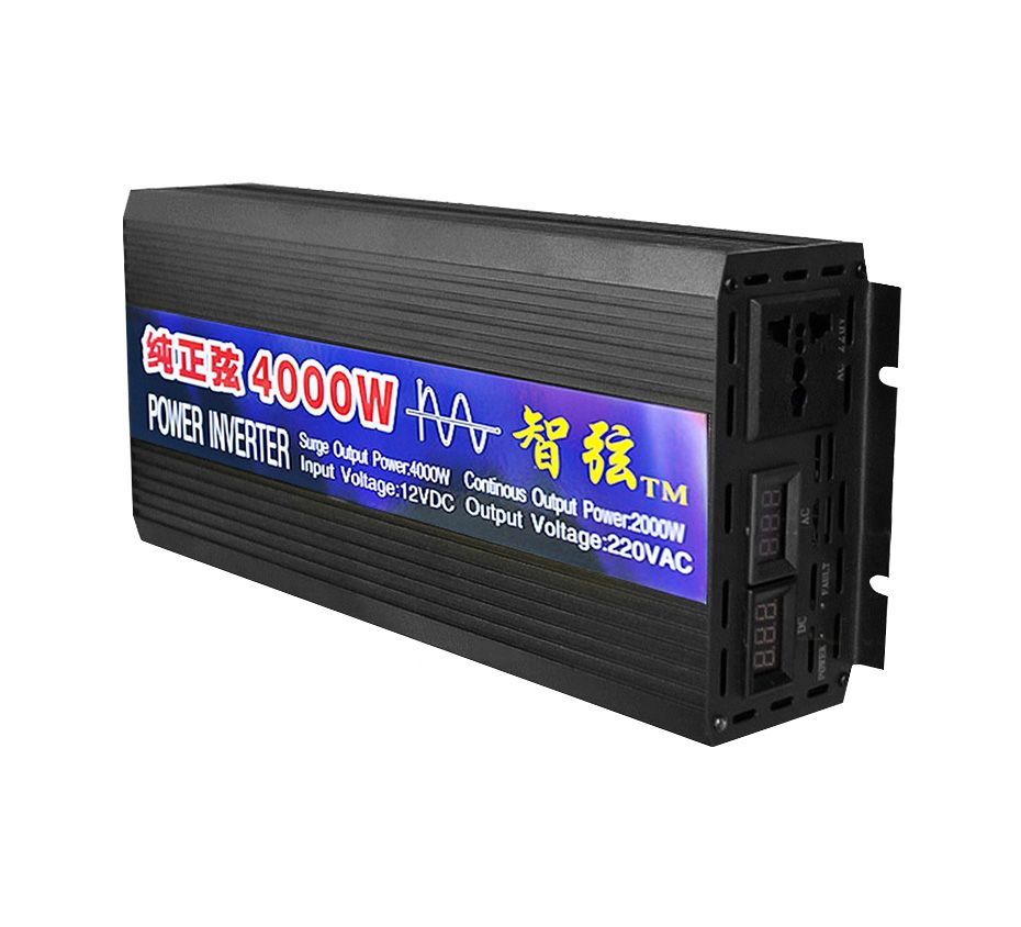 Zuivere sinusomvormer 2000W 3000W 4000W met LED-display voor gevoelige elektronica, thuisback-up en kamperen